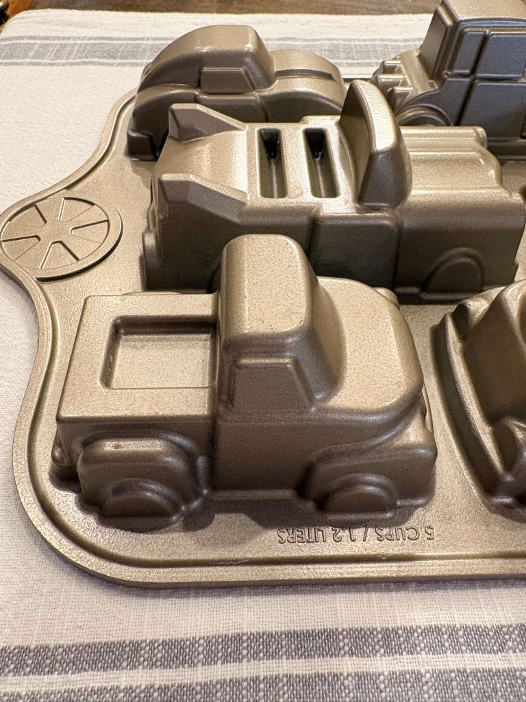 Nordic Ware Metallic Gold Car Shaped Cake Pan